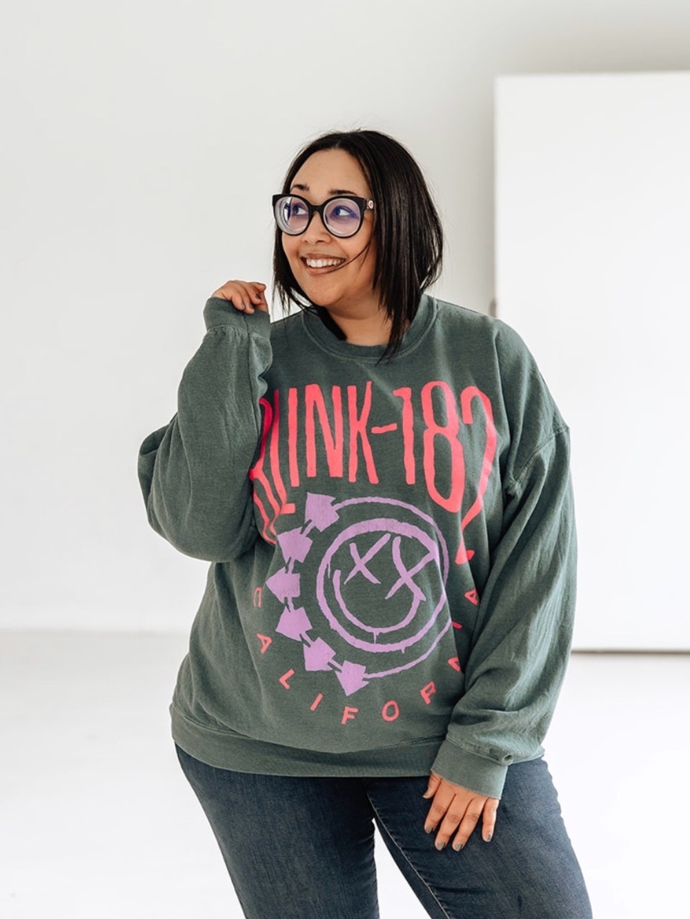 Urban Outfitters Blink-182 Graphic Crewneck Sweatshirt